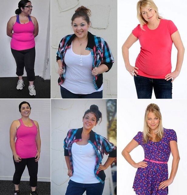 fotos de antes y después de perder peso con la dieta Maggi